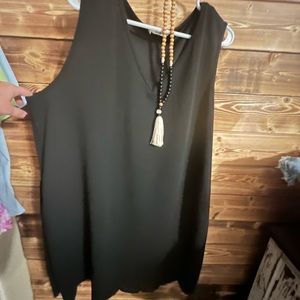 Chic soul 3XL sleeveless scallop hemmed dress EUC